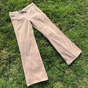 Express Tan Velour Sweats